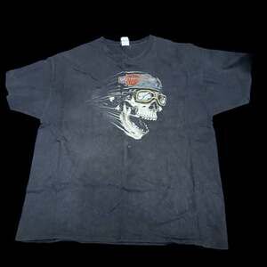 Vintage Harley-Davidson Skull Biker T-Shirt Old Glory Laurel MD-T  XXL